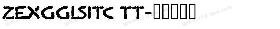 ZiggyITC TT字体转换